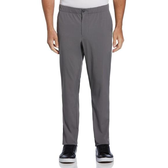 Perry Ellis Slim-Fit TechWorks Drawstring Dress Pant Smoked Pearl Large NWT - Picture 5 of 7